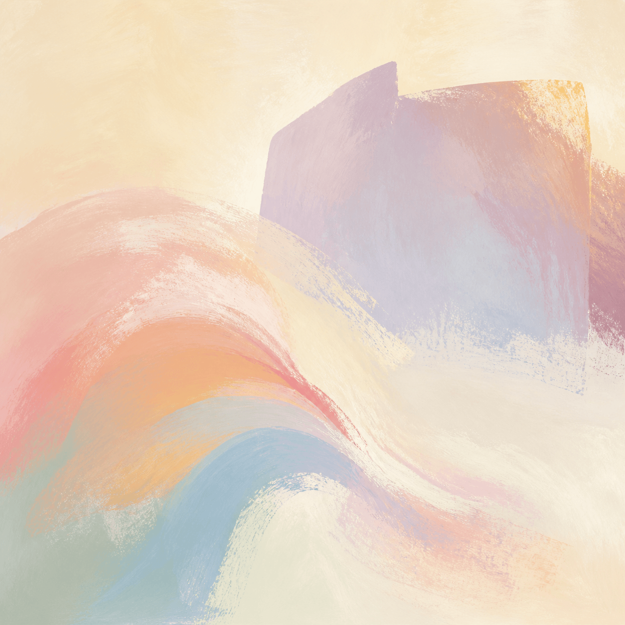 A pastel painting of a global megacity representing the future of work